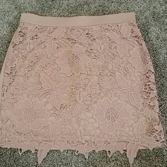 American Eagle Outfitters Dresses & Skirts - B1G1 AE Mini Lace Skirt Blush Pink